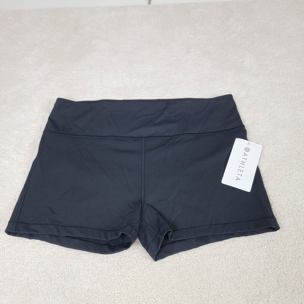 Athleta Ultimate 3" Short Womens XL Black High Rise Athletic Running Yoga Shorts - Picture 2 of 9